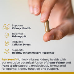 RenaVen packaging box showcasing clinical-grade kidney support