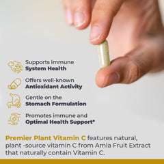 Premier Research Labs bioflavonoids and rose hips support absorption.