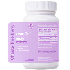 Premom Vitex bottle cap shown for easy cycle support.
