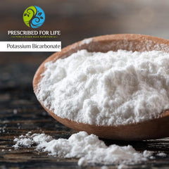 Prescribed For Life potassium bicarbonate powder bottle for home use and easy dosing