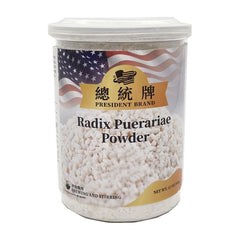President Brand Kudzu powder container label showing pure Kudzu root extract for traditional herbal use