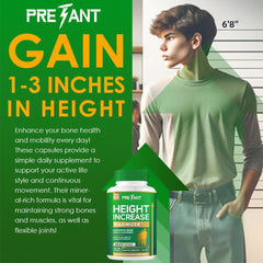 Ingredients of PRETANT Growth Capsules with calcium and vitamin D