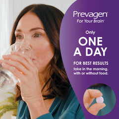 Prevagen bottle showing Apoaequorin and Vitamin D3 ingredients.