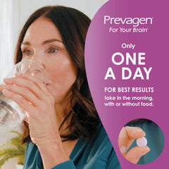 Prevagen bottle on countertop illustrating everyday use