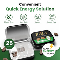 PriFa Coffee Tablets Cardamom-warm aroma in pocket-friendly packaging boosts focus.