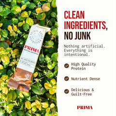 Miel cru dans PRIMA ANCESTRAL PROTEIN BAR : douceur naturelle.