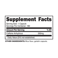 Primaforce caffeine pills 200mg capsules close-up showing capsule texture