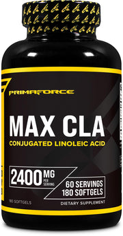 Primaforce CLA 2400 mg en botella, ideal para uso diario y apoyo general.