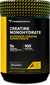 Primaforce micronized creatine bottle for easy daily dosing.