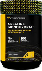 Primaforce micronized creatine bottle for easy daily dosing.