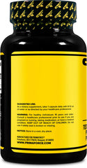 Primaforce Syneburn bottle side-label shows Advantra Z per serving