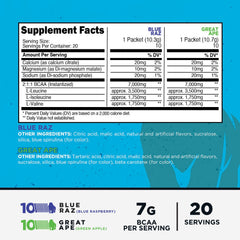 Primal BCAA Variety Pack blue raspberry stickpack ready to mix