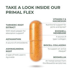Primal Harvest Primal Flex turmeric ingredient close-up signaling joint comfort support