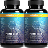 Primal Harvest Primal Vision bottle pour showing easy daily intake for eye support.