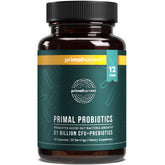 Primal Harvest Probiotics bottle with 30 capsules for daily digestive support.