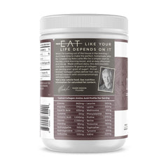 Close-up of ingredients in Primal Kitchen chai tea collagen latte powder