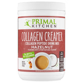 Primal Kitchen Hazelnut Collagen Creamer packaging shows keto-friendly formula