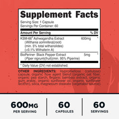 Primal KSM-66 Ashwagandha, cápsulas: dosis conveniente para cada día.