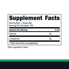 Primal L-Glutamine serving scoop shows easy 5 g dosing for workouts.