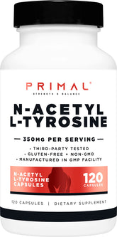 Primal NALT capsules with 120 servings support sustained focus and daily energy.