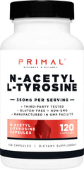 Primal NALT capsules with 120 servings support sustained focus and daily energy.