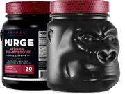 Primal Purge Xtreme pre-workout tub front view for rapid energy before training.