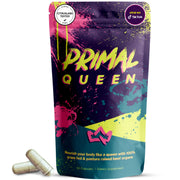 Primal Queen beef organ supplement front bottle promotes daily nutrition.