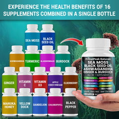 PrimalPeak Naturals Bladderwrack capsules offering natural mineral support