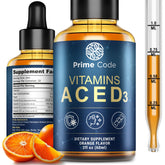 Prime Code liquid vitamin A drops bottle pour for quick daily immune support