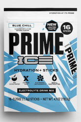 PRIME HYDRATION ICE Sticks pack front for on-the-go hydration with zero added sugar.