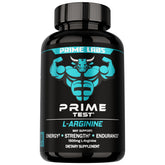 Prime Labs L-Arginine 1500mg bottle ready to boost workout support.