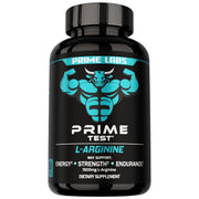 Prime Labs L-Arginine 1500mg bottle ready to boost workout support.