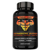 Prime Labs Thermogenic Fat Burner bottle displays energy-focused packaging for workouts.