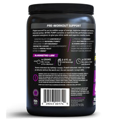 PrimeGENIX Nitric Pump scoop shown, enabling precise dosing for steady energy without jitters.