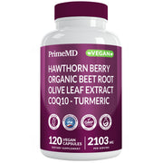 PrimeMD 26-in-1 bottle label showing the full ingredient list for heart support.