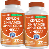 PrimeMD 5-in-1 Cinnamon bottle close-up for daily energy support.