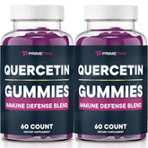 Primetime Sports quercetin gummies bottle showing 120-count for daily immune support.
