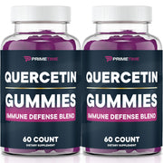 Primetime Sports quercetin gummies bottle showing 120-count for daily immune support.