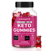 PrimeGoods Keto ACV Gummies bottle with 1000mg ACV for daily energy support.