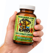 PRIMO KAVA: cápsulas de kava auténtica de Fiji para relajación suave.