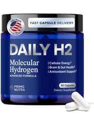 PRIMONUTRA DailyH2 capsules bottle front for on-the-go energy support