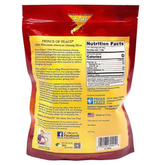 Prince Of Peace ginseng slices in bag with label for easy storage.