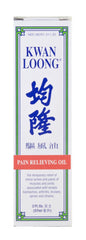 Massage-ready drop of Prince Of Peace Kwan Loong Oil on skin