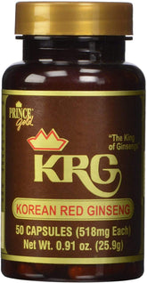 Prince Of Peace Prince Gold Korean Red Ginseng bottle for daily energy and wellness.