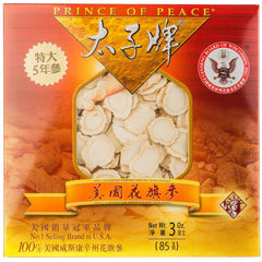Prince Of Peace Wisconsin American Ginseng 5-year root slices for tea infusion