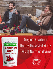 Pristine Nutri hawthorn berries dried bulk reseal bag keeps freshness