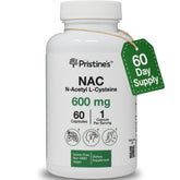 PRISTINE'S NAC immunity bottle with 600mg capsules for daily antioxidant support