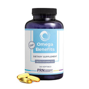 PRN DE Omega-3 bottle front showing full-body support and label details