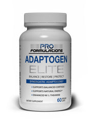 Pro Formulations MD Adaptogen Elite bottle with premium blends for balanced energy