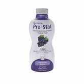 Pro-Stat grape bottle front shows flavor and high-protein ready-to-drink convenience.